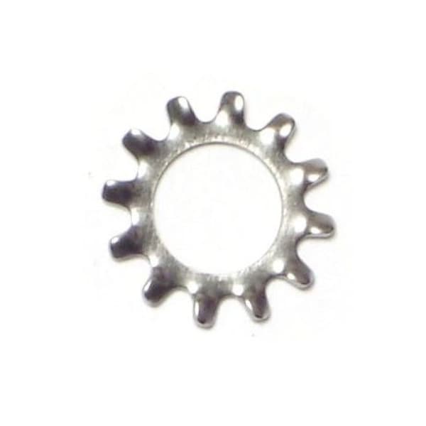 Midwest Fastener External Tooth Lock Washer, For Screw Size 5/16 in 18-8 Stainless Steel, Plain Finish, 16 PK 74876 - main